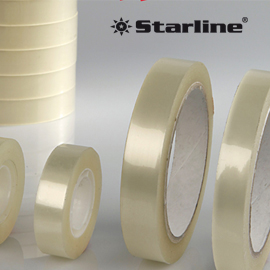 Torre 10 rotoli nastro adesivo 15mmx33mt trasparente starline