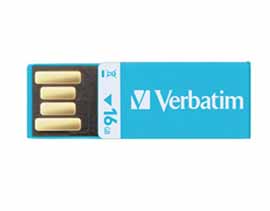 Usb 2.0 store 'n' go clip-it usb drive 16gb blue
