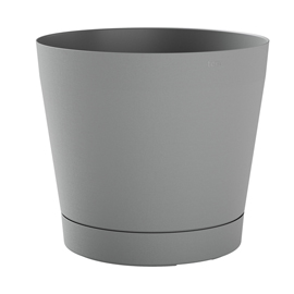 Vaso orione - 6,3 l - diametro 24 cm - grigio nebbia - teraplast