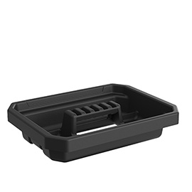 Vassoio per contenitore faber box 15 litri - plastica - nero - 32 x 25 x 7 cm - terry