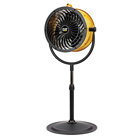 Ventilatore industriali cat hvd-14ac - da terra, parete e soffitto - 120 w - diametro 35 cm - 51 x 51 x 130 cm - giallo/nero - cfg