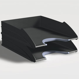 Vaschetta portacorrispondenza vegas nero durable