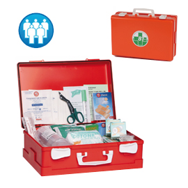 Valigetta p. Soccorso arancio medic 2 oltre 3 persone