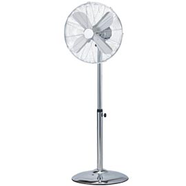 Ventilatore cromo 40 con piantana 50w