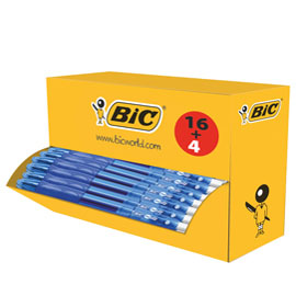 Value pack 16+4 penna sfera scatto gelocity 0,7mm blu bic