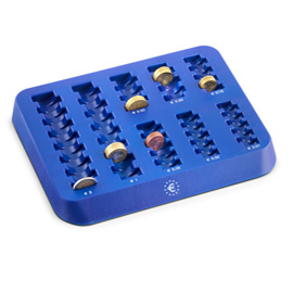 Vassoio portamonete euro blu 255x202x25mm