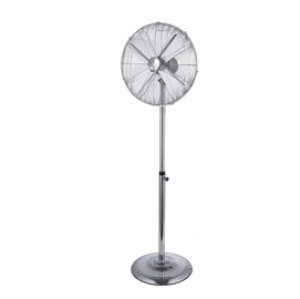 Ventilatore cromo 45 da terra piantana in metallo