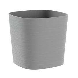 Vaso quadrato capri - 26 l - grigio nebbia - teraplast