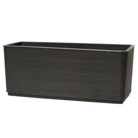 Vaso rettangolare sinai dot - 131 l - grigio cenere - teraplast